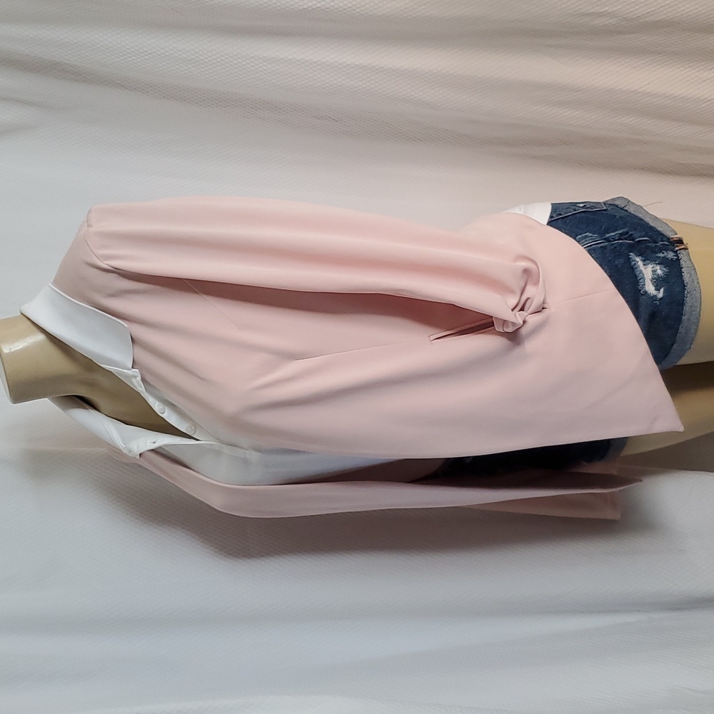 Bcbgeneration Drape Front Blazer Jacket Rose Smok… - image 2